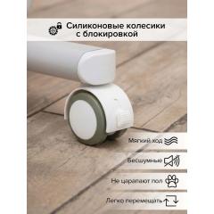 Колыбель PITUSO Iris маятник + колёса / Light grey светло-серый