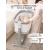 Колыбель PITUSO Iris маятник + колёса / Light grey светло-серый