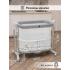 Колыбель PITUSO Iris маятник + колёса / Light grey светло-серый