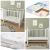 Комплект кроватка + матрас Plitex Юниор-Premium 120x60x7 (маятник продольный) Белый-Белый 3194001-2