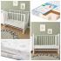 Комплект кроватка + матрас Plitex Юниор-Premium 120x60x7 (маятник продольный) Белый-Белый 3194001-2