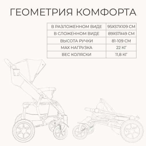Коляска детская прогулочная BubaGo MODEL ONE BG 173-5  Терракота