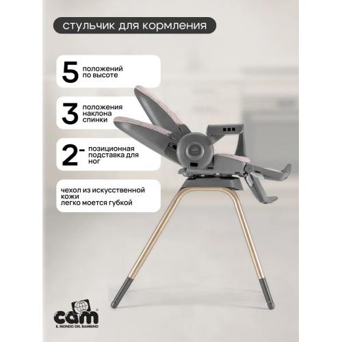 Стульчик для кормления Cam Original 4 в 1 Золотой (S2200-C256)