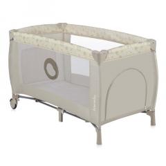 Кровать-манеж Lionelo Sven Plus (Beige Latte) Бежевый Латте  (2 уровня, игрушки, крыша)