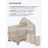 Кровать-манеж Lionelo Sven Plus (Beige Latte) Бежевый Латте  (2 уровня, игрушки, крыша)