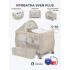 Кровать-манеж Lionelo Sven Plus (Beige Latte) Бежевый Латте  (2 уровня, игрушки, крыша)