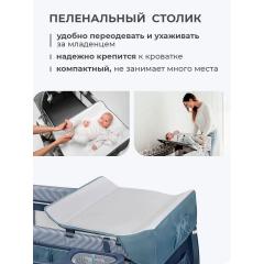 Кровать-манеж Lionelo Sven Plus (Blue Navy) синий