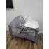 Кровать-манеж Lionelo Sven Plus (Grey Scandi) серый (2 уровня, игрушки, крыша)