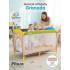 Манеж-кровать PITUSO Granada Beige Мишка Бежевый (2 уровня, лаз, кольца) P612 Bear