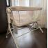 Колыбель кроватка Lionelo Leonie Plus (Beige Sand) Бежевый (ручной маятник)