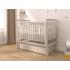 Детская кроватка Атон Baby Master Ariel 02 ящик маятник (кашемир / серый металлик) быстросъемная стенка