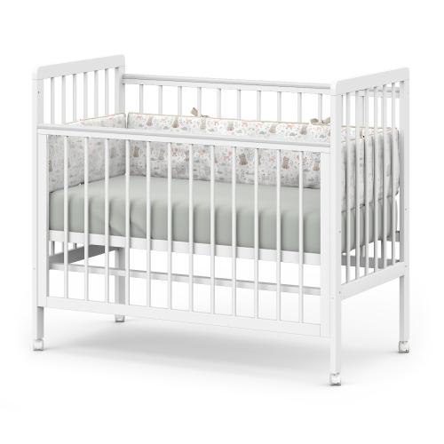 Детская кроватка Атон Baby Master Ariel 04 колесо (белая аляска) быстросъемная стенка