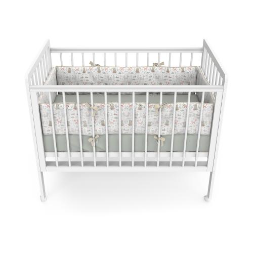 Детская кроватка Атон Baby Master Ariel 04 колесо (белая аляска) быстросъемная стенка