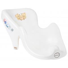 Ванночка детская Tega Baby 102 см Мишки + Горка для купания (слив) белый перламутр