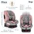 Автокресло Pituso Roys Rose Grey/Розово-Серый IsoFix 0-36 кг / YB102A-Rose Grey