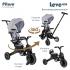 Детский трехколесный велосипед Pituso Leve Lux Grey серый S03-2-GREY