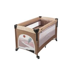 Манеж Martin noir Nearby Andes Brown (опускной борт, 2 уровня, москитная сетка, сумка) Коричневый