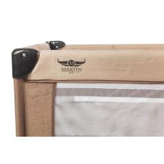 Манеж Martin noir Nearby Andes Brown (опускной борт, 2 уровня, москитная сетка, сумка) Коричневый