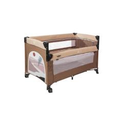 Манеж Martin noir Nearby Andes Brown (опускной борт, 2 уровня, москитная сетка, сумка) Коричневый