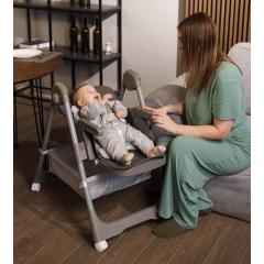 Стульчик для кормления Martin Noir TODY LUX Loft Grey (серый)