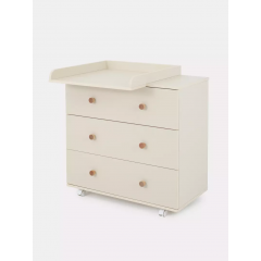 Комод пеленальный Rant Elsa / 121 (Ivory Beige, 80см), 9073438 (съемная доска)
