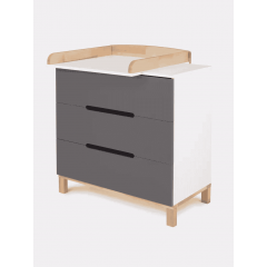 Комод пеленальный Rant Indy / 97 (Moon Grey) Графит, 7659753 (80 см)
