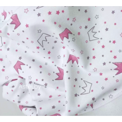 Пеленка трикотажная 90х100 см Короны и Звезды (ТМ Пеленкино)