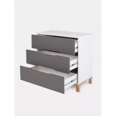 Комод пеленальный Rant Indy / 97 (Moon Grey) Графит, 7659753 (80 см) (съемная доска)