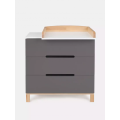 Комод пеленальный Rant Indy / 97 (Moon Grey) Графит, 7659753 (80 см) (съемная доска)