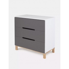 Комод пеленальный Rant Indy / 97 (Moon Grey) Графит, 7659753 (80 см) (съемная доска)