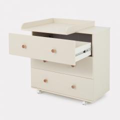 Комод пеленальный Rant Elsa / 121 (Ivory Beige, 80см), 9073438 (съемная доска)