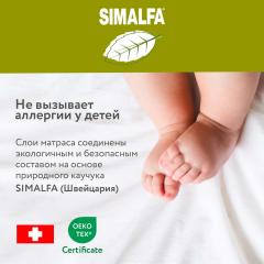 Детский матрас круглый 75х75 см Plitex Flex Cotton Ring 74х74 (ФК-02/2)