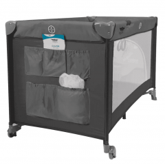 Манеж Martin noir Favor Mоrion Black (1 уровень, москитная сетка, сумка) черный