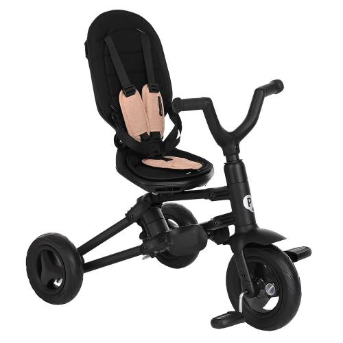 Велосипед трехколесный QPlay Nova S700 Beige/black Бежево-черный (складной)