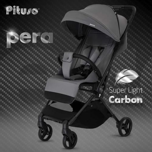 Коляска прогулочная Pituso Pera Grey Taupe рама carbon PU, X-33/Grey Taupe Серый