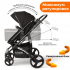 Коляска детская BubaGo BG 135-B-1 MODEL Zoom Black/Черный (Черная рама)