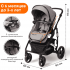 Коляска детская BubaGo BG 135-B-2 MODEL Zoom Dark Gray/Темно Серый (Черная рама)