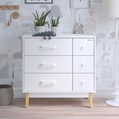 Комод пеленальный Pituso Kids Vintage Premium Белый аляска (6 ящ.) ЛДСП