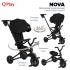 Велосипед трехколесный QPlay Nova S700 (Carbon black/чёрный) S700 PLUS- Carbon black (складной)