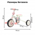 Детский трехколесный велосипед беговел Bubago Flint BG-F-109-4 (белый/розовый) White-pink