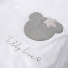 Комплект в кроватку (3 предмета) Perina Teddy love Серо-оливковый