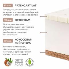 Матрас детский Plitex Orto Foam ПМ-03/2 (160х80х12 см) Орто Фом / OrtoFoam