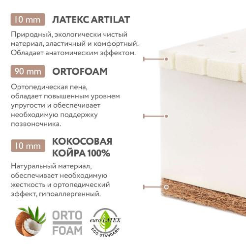 Матрас детский Plitex Orto Foam ПМ-03/2 (160х80х12 см) Орто Фом