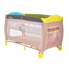 Манеж-кровать PITUSO Granada Beige Мишка Бежевый (2 уровня, лаз, кольца) P612 Bear