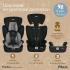 Pituso Удерживающее устройство для детей 9-36 кг Prados Grey Black /Серо-черный R501-Grey Black