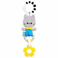 Игрушка-подвеска погремушка Котёнок Кекс 684