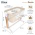 Колыбель PITUSO Denia колёса Beige бежевый PD-C04-Beige