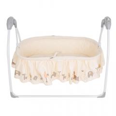 Электрокачели колыбель Pituso Camellia Зоопарк (бежевый) Beige Zoo SG239
