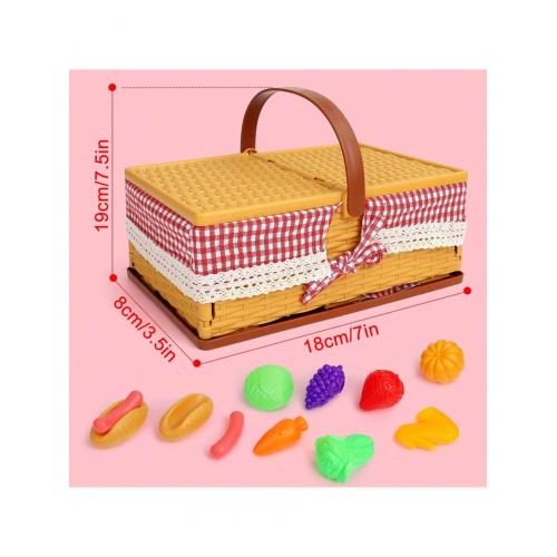 Игровой набор Пикник Корзинка с продуктами, 103 предмета арт.8949