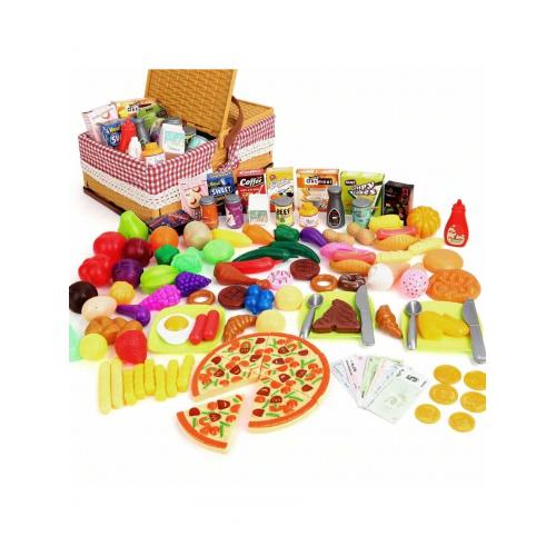 Игровой набор Пикник Корзинка с продуктами, 103 предмета арт.8949